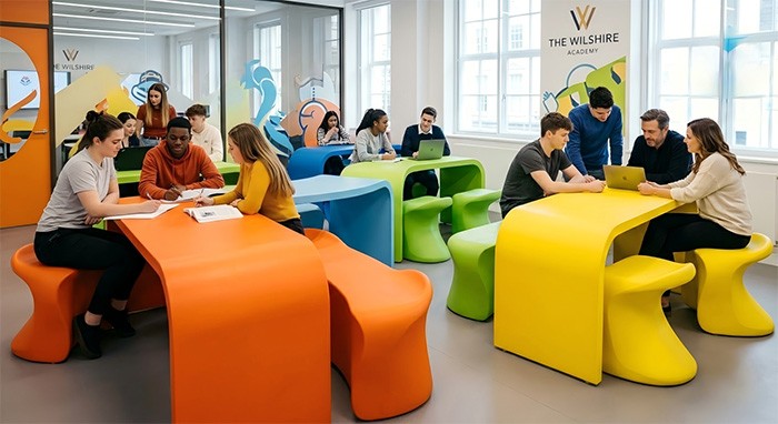 International School Complex &ndash; Color Inspiration and a Healthy, Antibacterial Environment